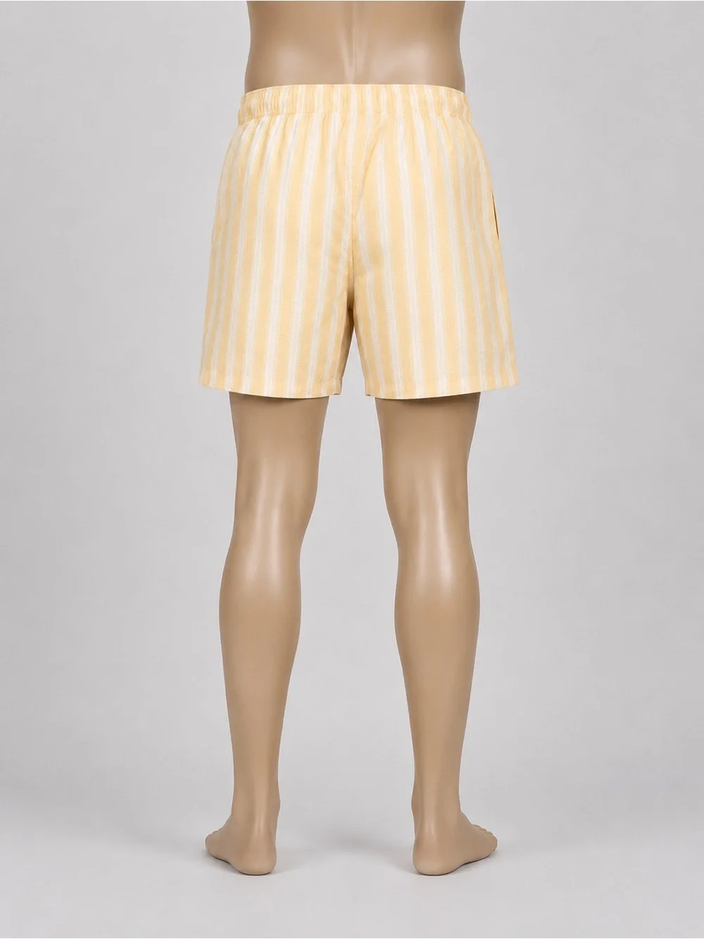 Goodfellow & Co Yellow and White Striped Swim Trunks